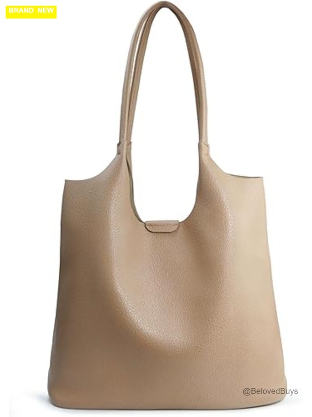 Soft Vegan Leather Tote Bag Hobo Handbag Purse Travel Everyday